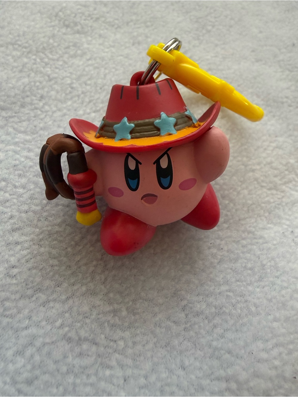 Nintendo Kirby Cowboy Hat Keychain - Pink, Red, Yellow, Blue, Brown